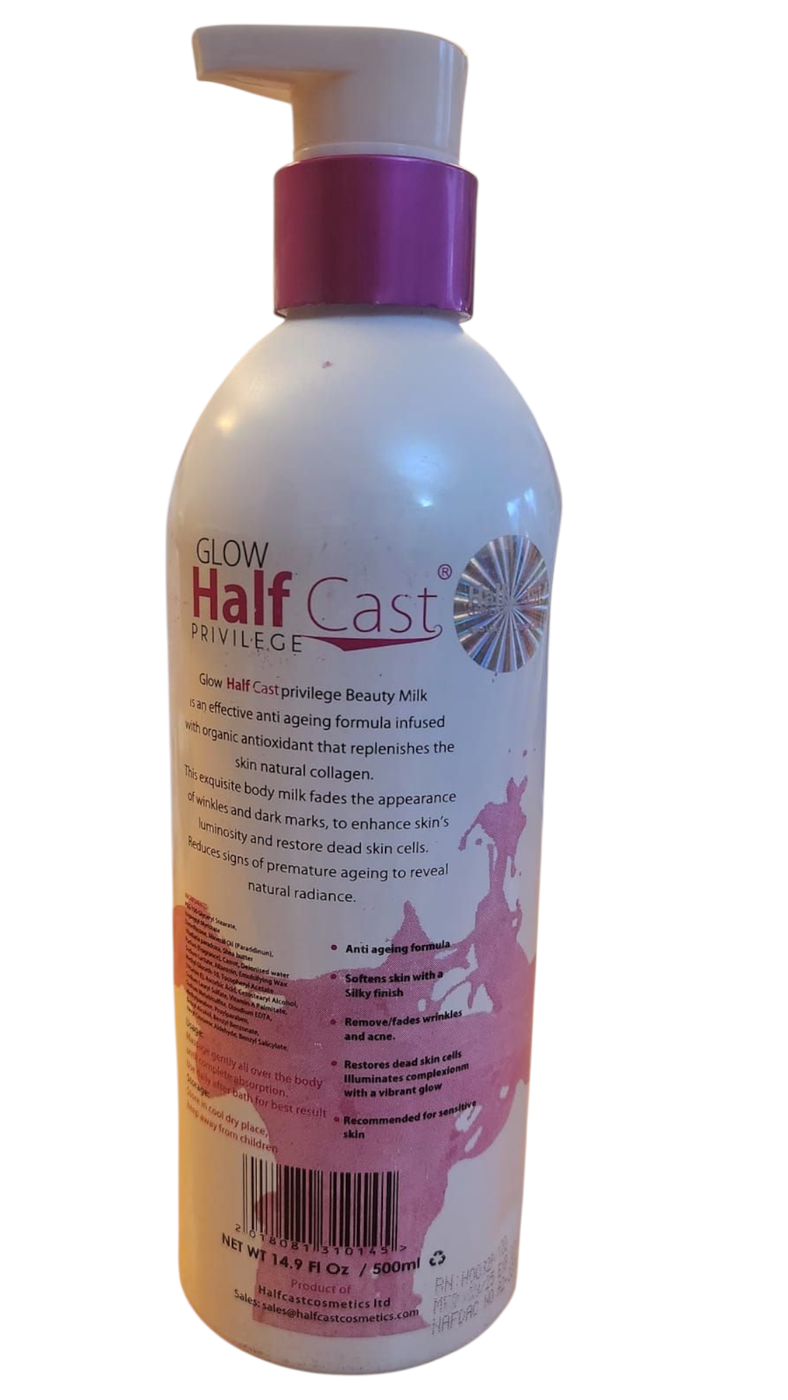 Glow Half Cast Privilege Extreme Rejuvenating Beauty Milk 450ml