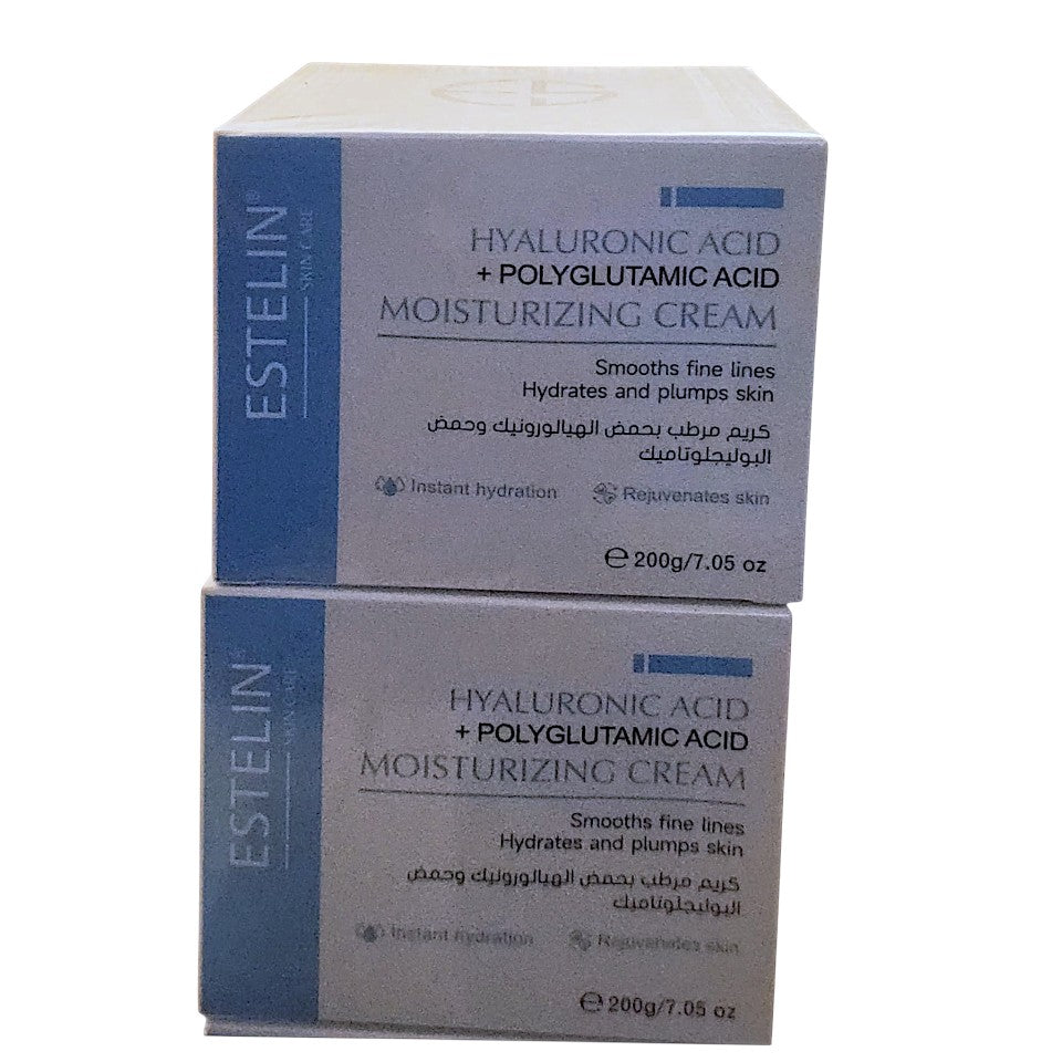 Estelin Hyaluronic Acid + Polyglutamic Acid Moisturizing Cream 200g