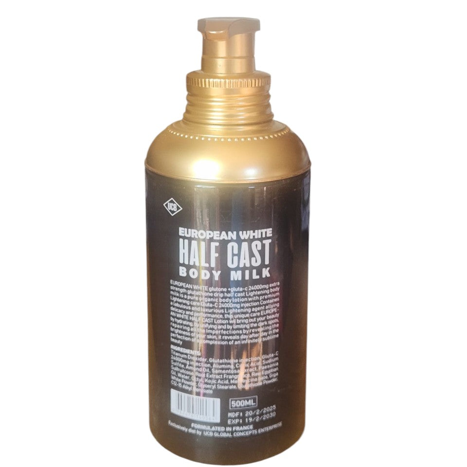 European White Half Cast Glutathione & Fennel Seed Body Milk — 500 ml