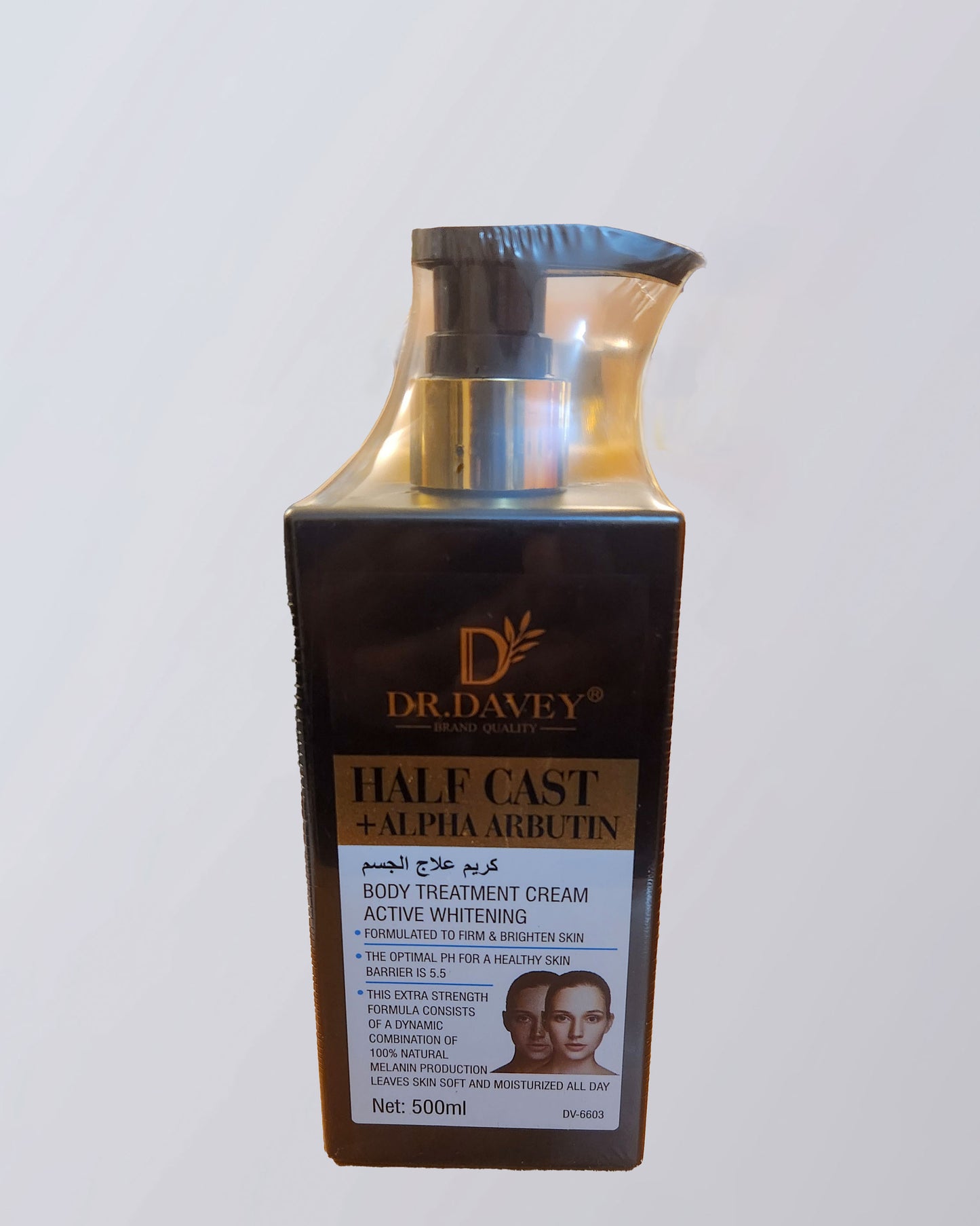 Dr Davey Half Cast + Alpha Arbutin Body Lotion — 500 ml