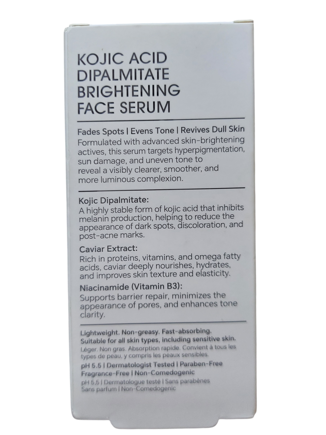 Active Caviar Drip Kojic Acid Dipalmitate Brightening Face Serum 30ml