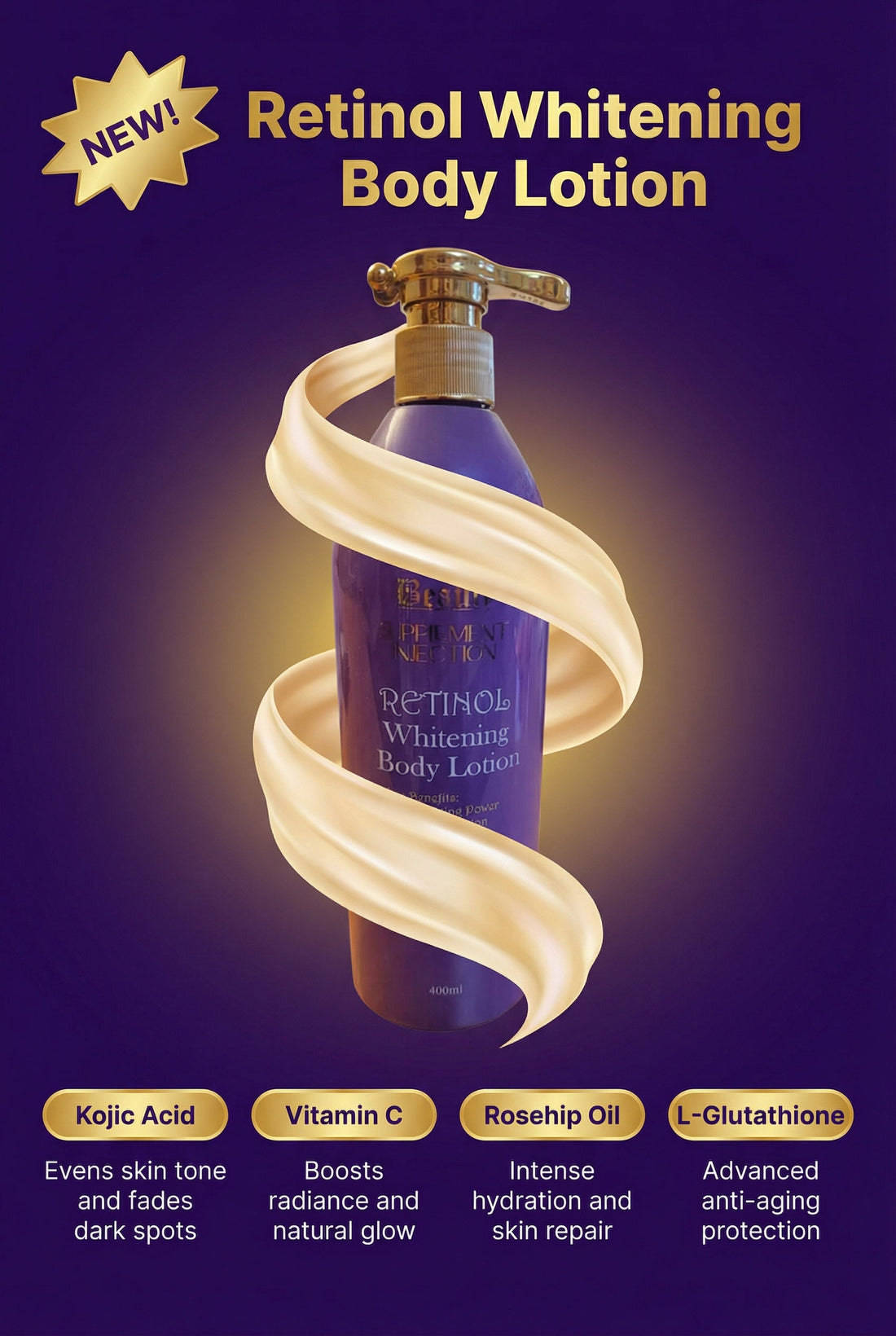 How Beauty Supplement Injection Retinol Whitening Body Lotion Helps You Get Smoother, Brighter & Hydrated Skin