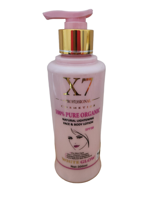 X7 100% Pure Organic Face and Body Lotion — 300 ml