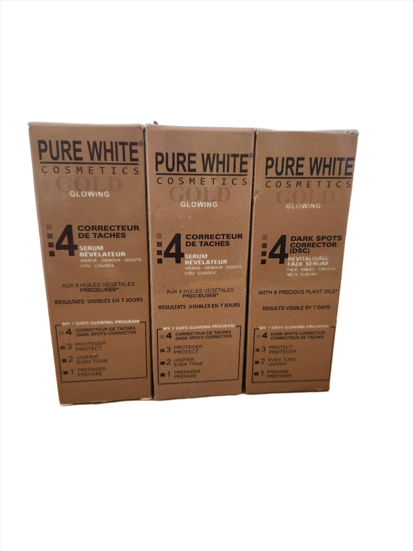Pure White Cosmetics Gold Glowing Dark Spot Corrector Serum — 30 ml