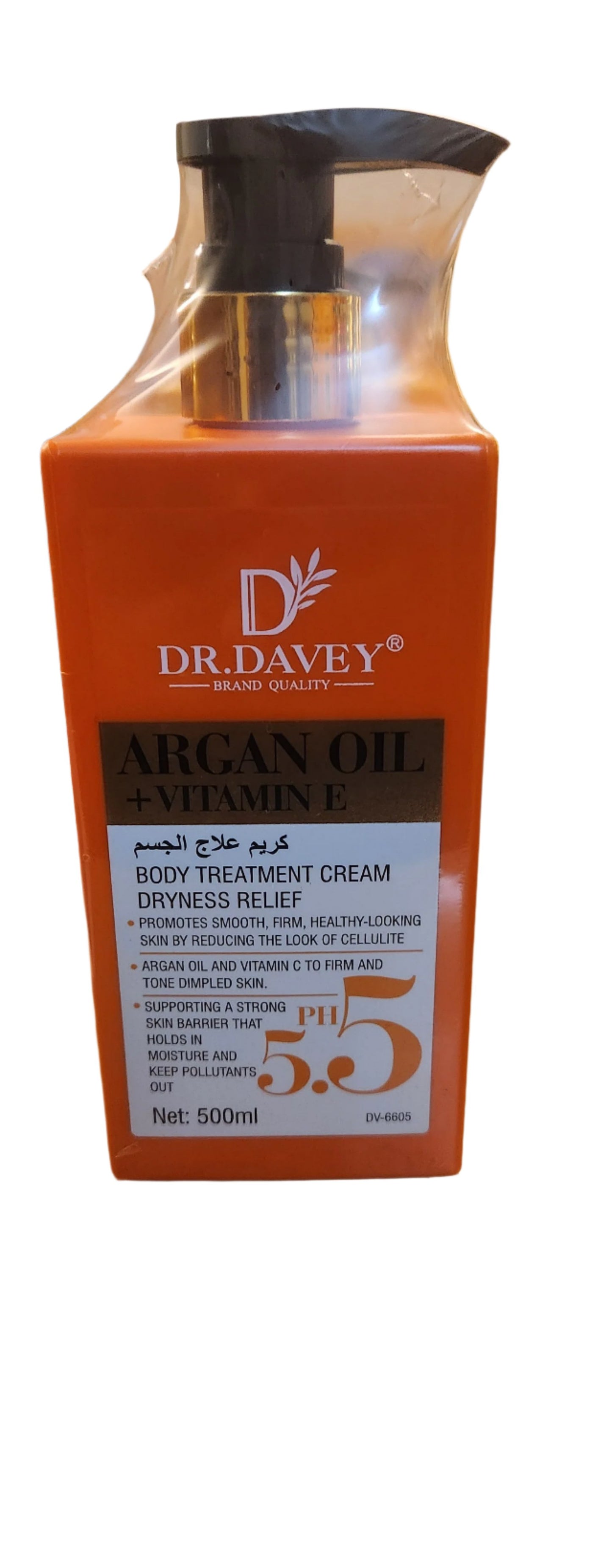 Dr. Davey Argan Oil + Vitamin E Body Treatment Cream — 500 ml