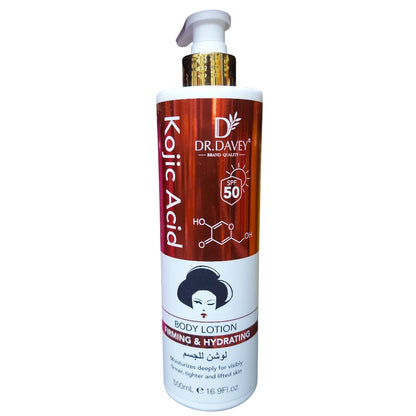 Dr. Davey Kojic Acid Body Lotion with Niacinamide — 500 ml