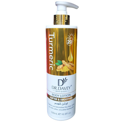 Dr. Davey Turmeric Body Lotion with SPF 20 — 500 ml