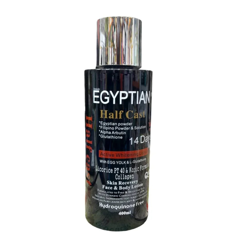 Egyptian Half Cast with Egg Yolk & L‑Glutathione Lotion — 400 ml