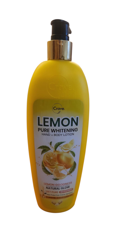 Crave Lemon Pure Whitening Hand & Body Lotion — 500 ml