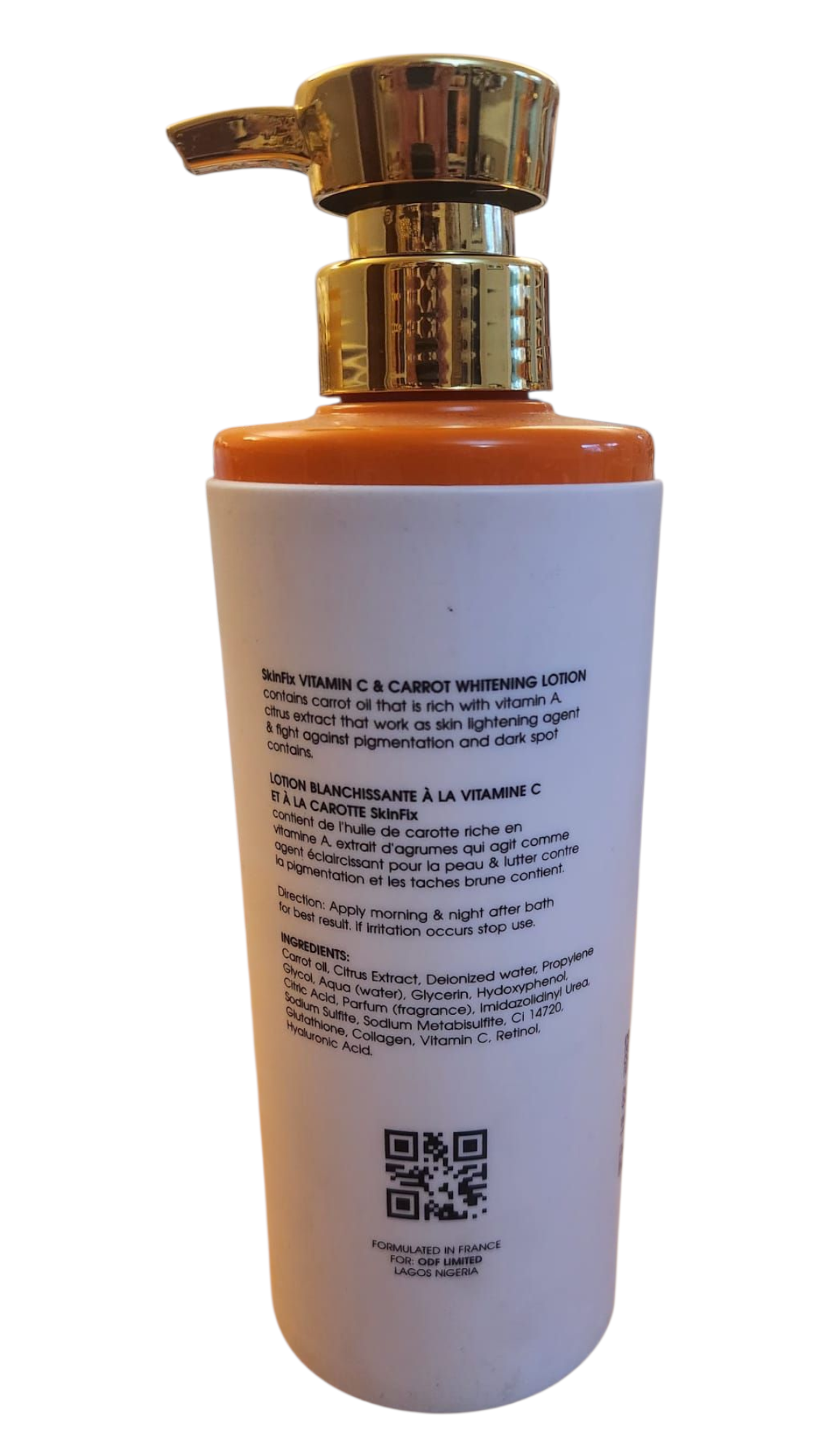 SkinFix Vitamin C & Carrot Whitening Body Lotion — 500 ml