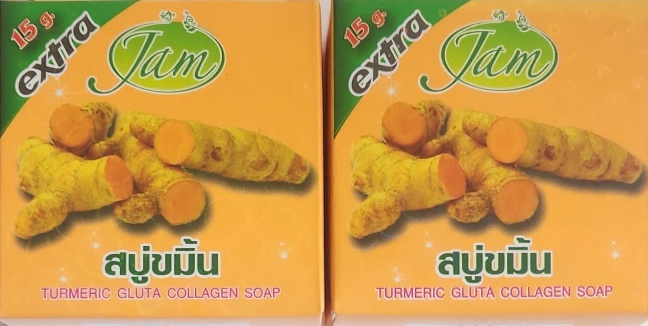Jam Turmeric Gluta Collagen Soap — X2