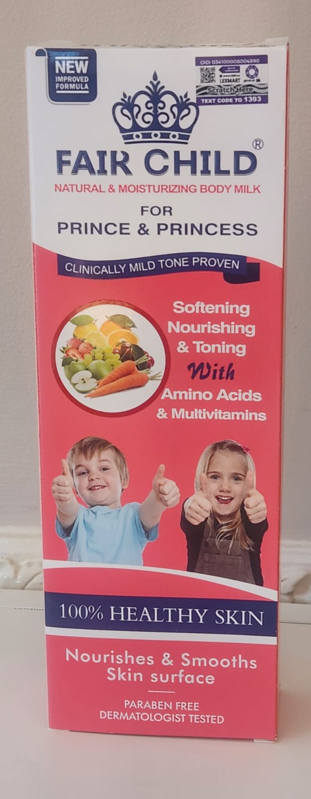 Fair Child Natural Moisturizing Body Milk with Amino Acids & Multivitamins 400ml