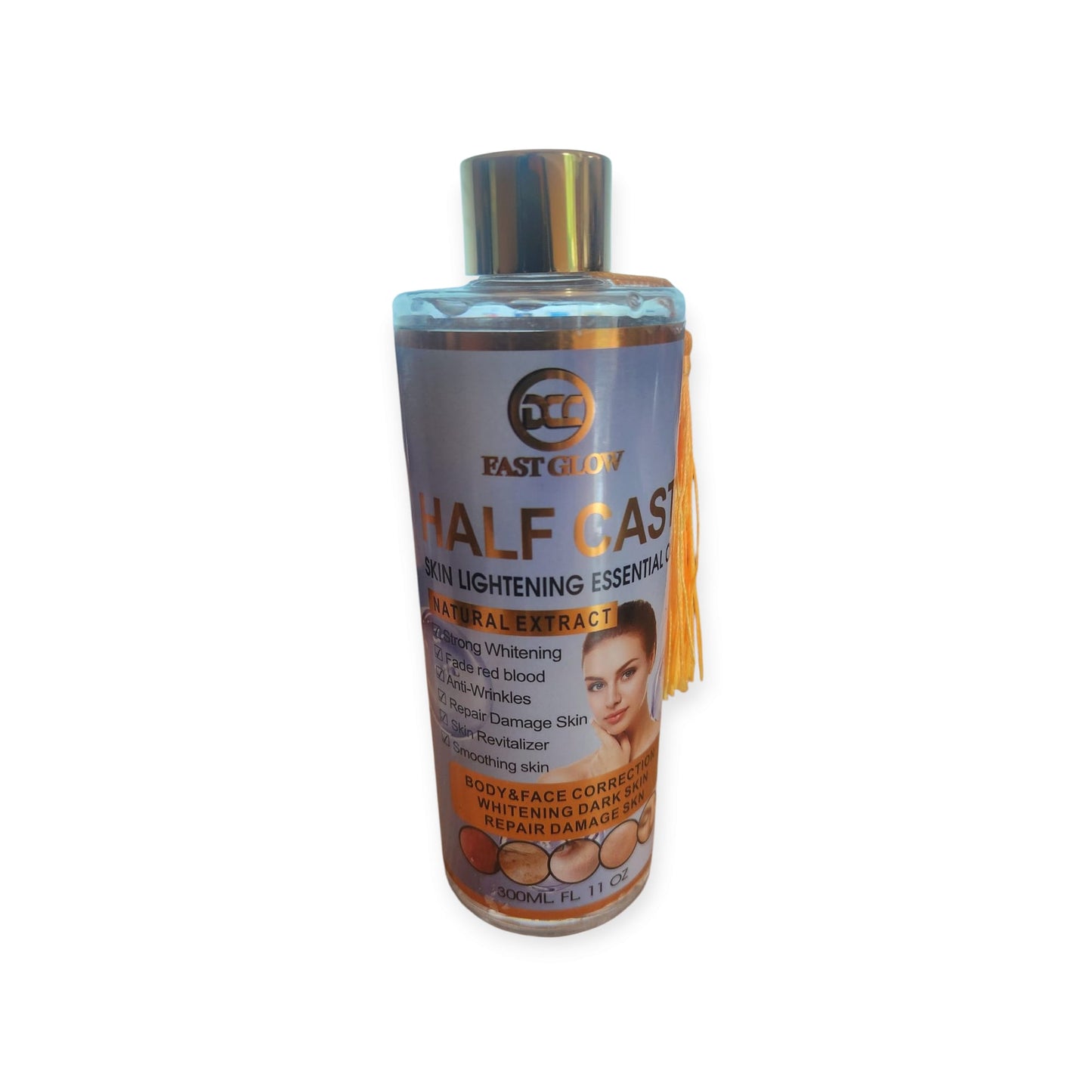 Fast Glow Half Cast Lightening Essential Body Oil with Natural Extract — 320 ml