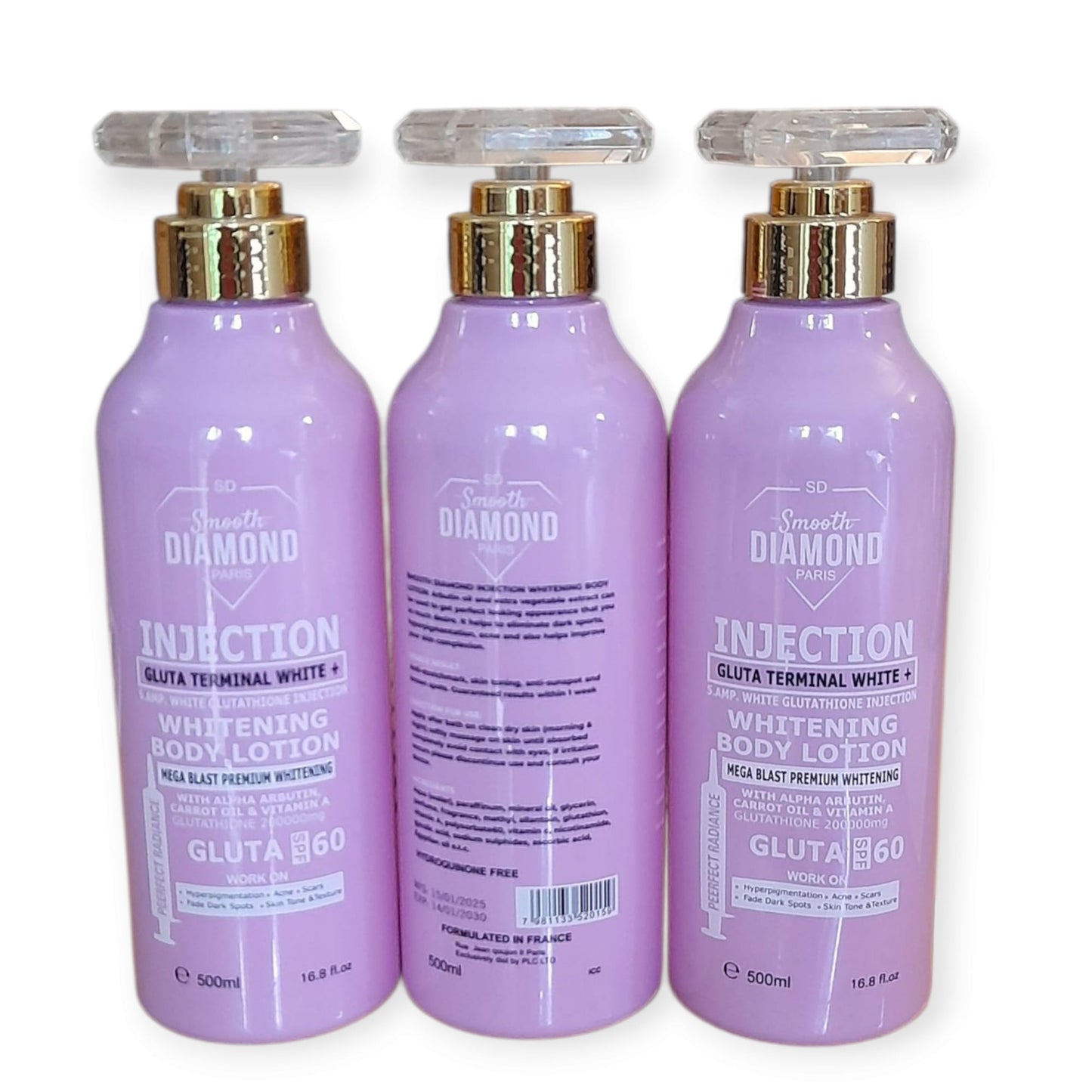 Smooth Diamond Paris Carrot Body Lotion for Acne & Tough Spot — 500 ml