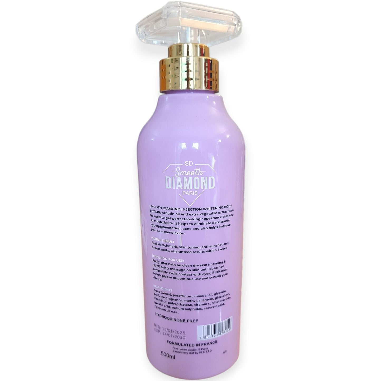 Smooth Diamond Paris Carrot Body Lotion for Acne & Tough Spot — 500 ml