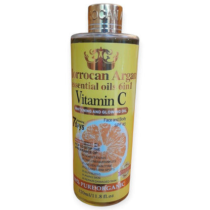 Moroccan Argan Essential Body Oils 6‑in‑1 Vitamin C — 320 ml