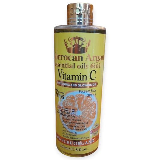 Moroccan Argan Essential Body Oils 6‑in‑1 Vitamin C — 320 ml