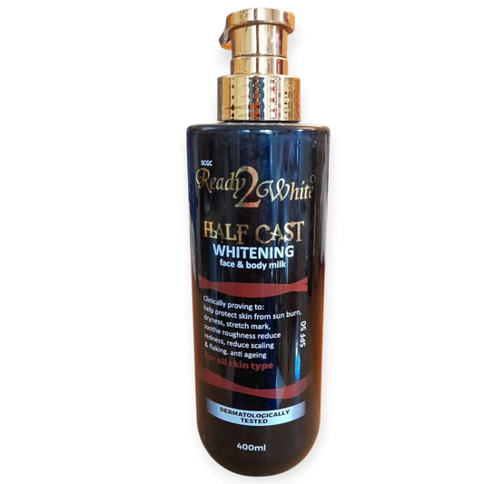 Ready2White Half Cast Whitening Face & Body Lotion SPF 50 — 400 ml