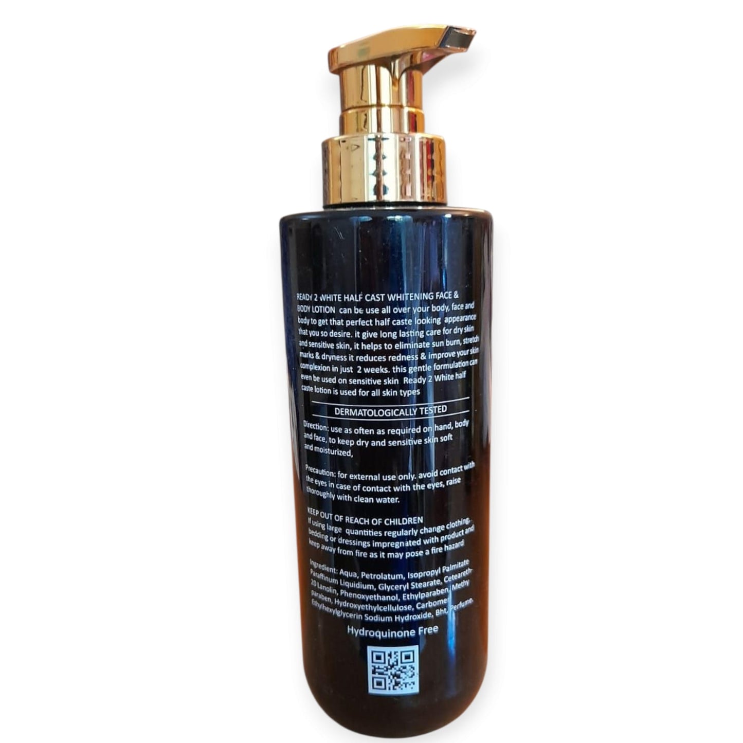 Ready2White Half Cast Whitening Face & Body Lotion SPF 50 — 400 ml