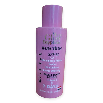 Mega Glow Egyptian Injection Face & Body Lotion SPF 50 — 400 ml