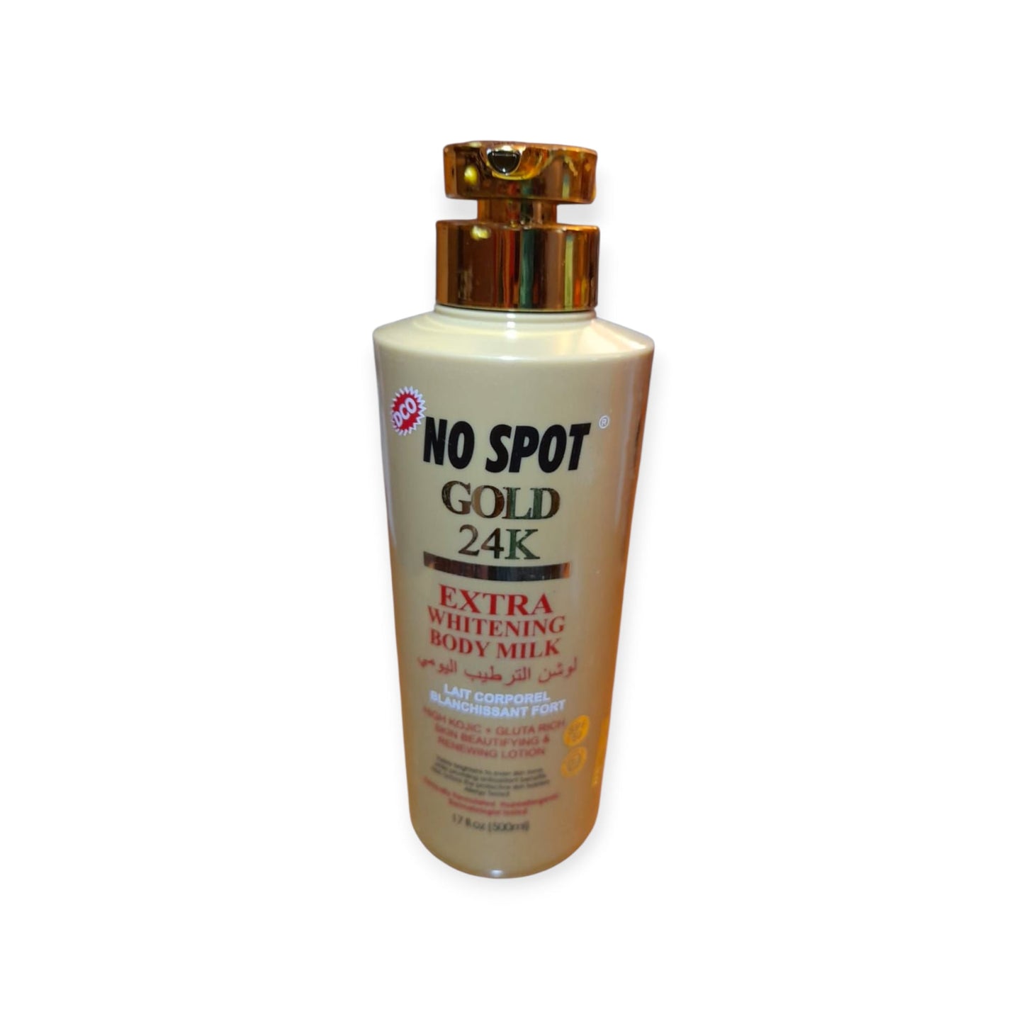 No Spot Gold 24K Extra Whitening Body Milk — 500 ml