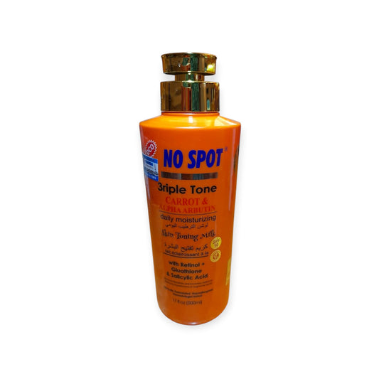No Spot 3Riple Tone Carrot & Alpha Arbutin Skin Toning Milk — 500 ml