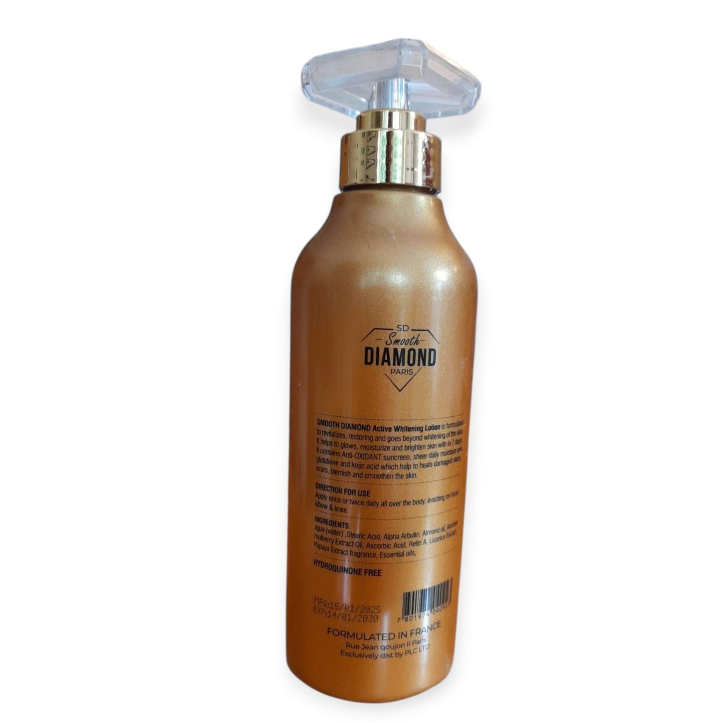 Smooth Diamond Paris Glutathione Lumiere Face & Body Lotion — 500 ml