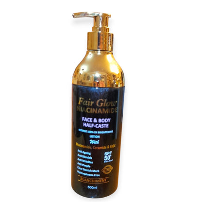 Fair Glow Niacinamide Face & Body Intense Brightening Lotion SPF 50 — 500 ml