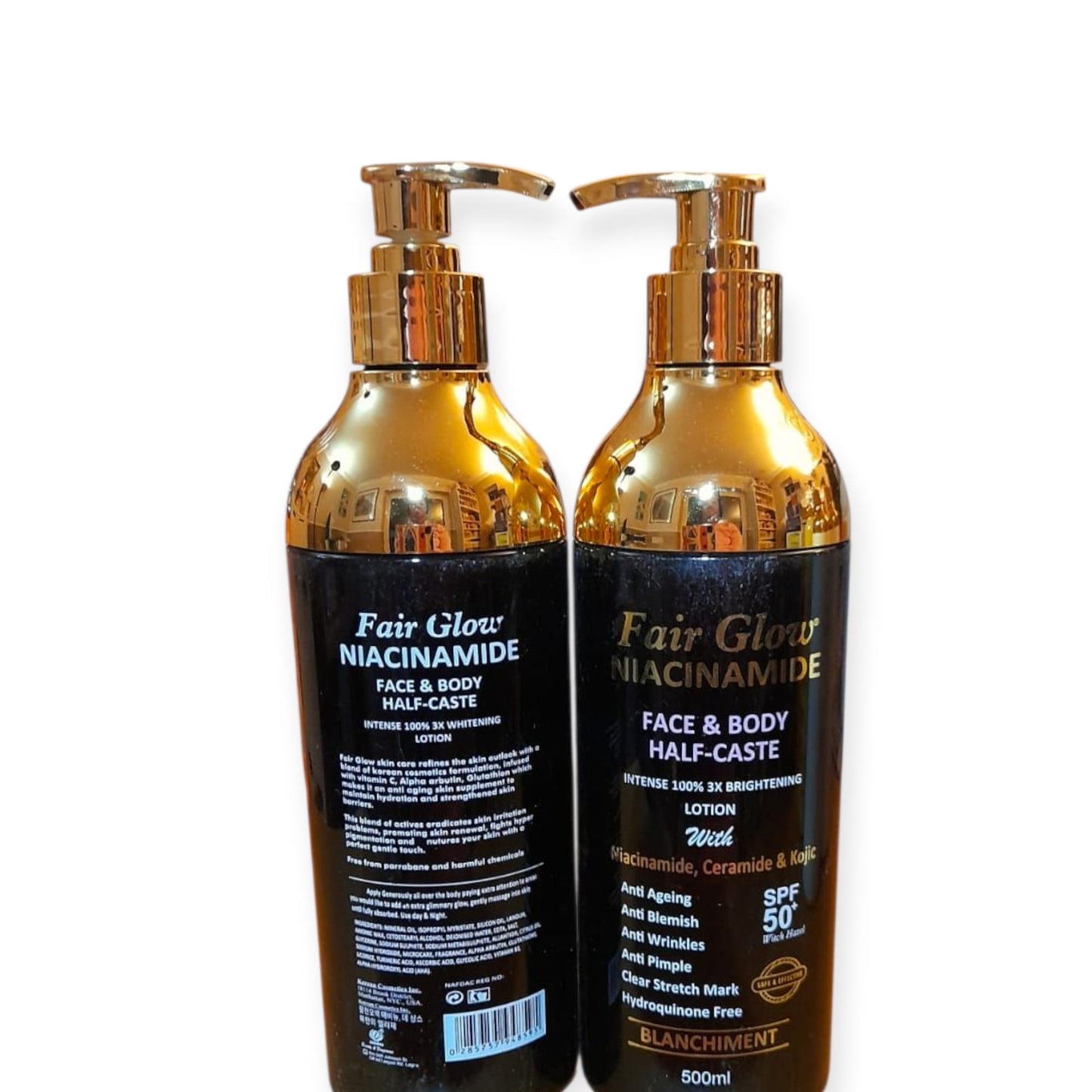 Fair Glow Niacinamide Face & Body Intense Brightening Lotion SPF 50 — 500 ml