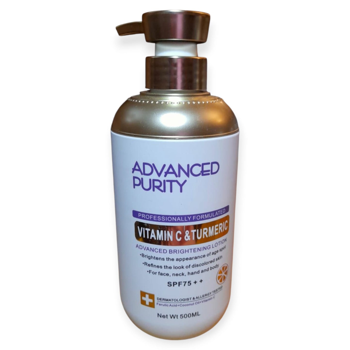 Advanced Purity Vitamin C & Turmeric Advanced Brightening Lotion SPF 75 — 500 ml