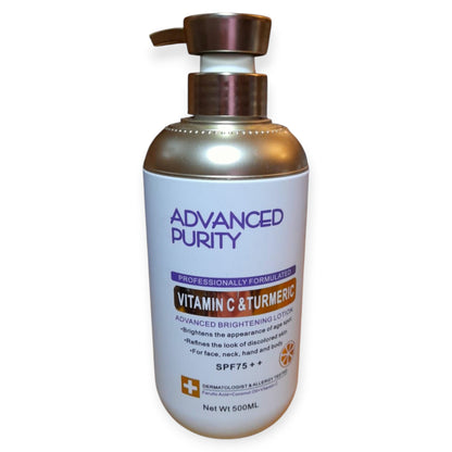 Advanced Purity Vitamin C & Turmeric Advanced Brightening Lotion SPF 75 — 500 ml