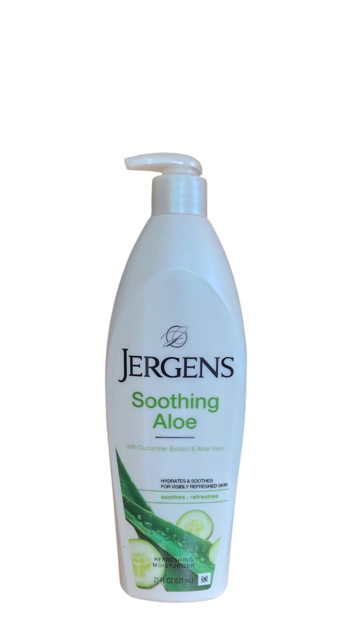 Jergens Soothing Aloe Refreshing Body Lotion — Aloe Vera & Cucumber Extract (621 ml)