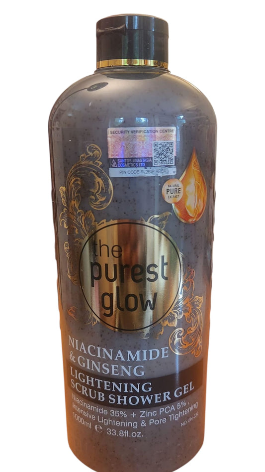 The Purest Glow Niacinamide & Ginseng Lightening Scrub Shower Gel — 1000 ml