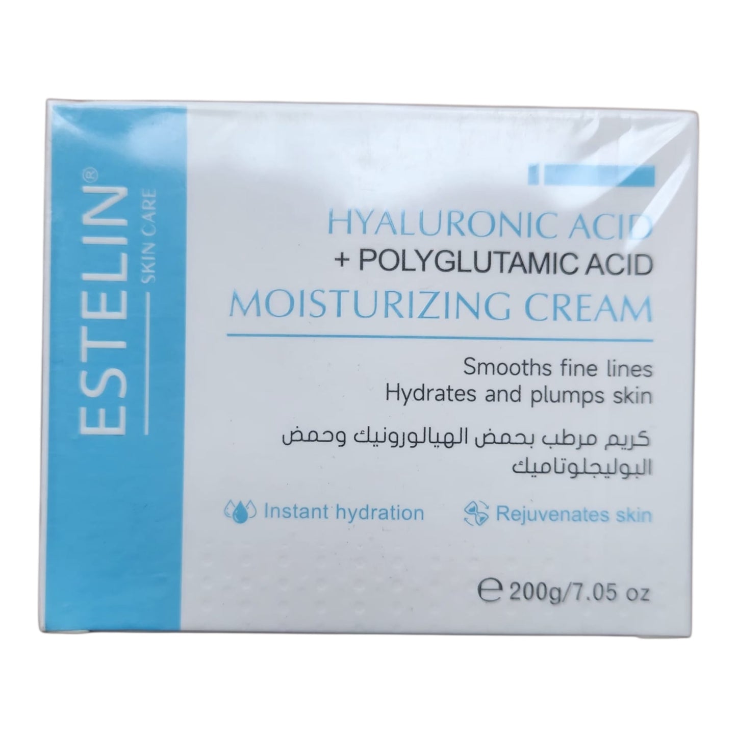 Estelin Hyaluronic Acid + Polyglutamic Acid Moisturizing Cream 200g