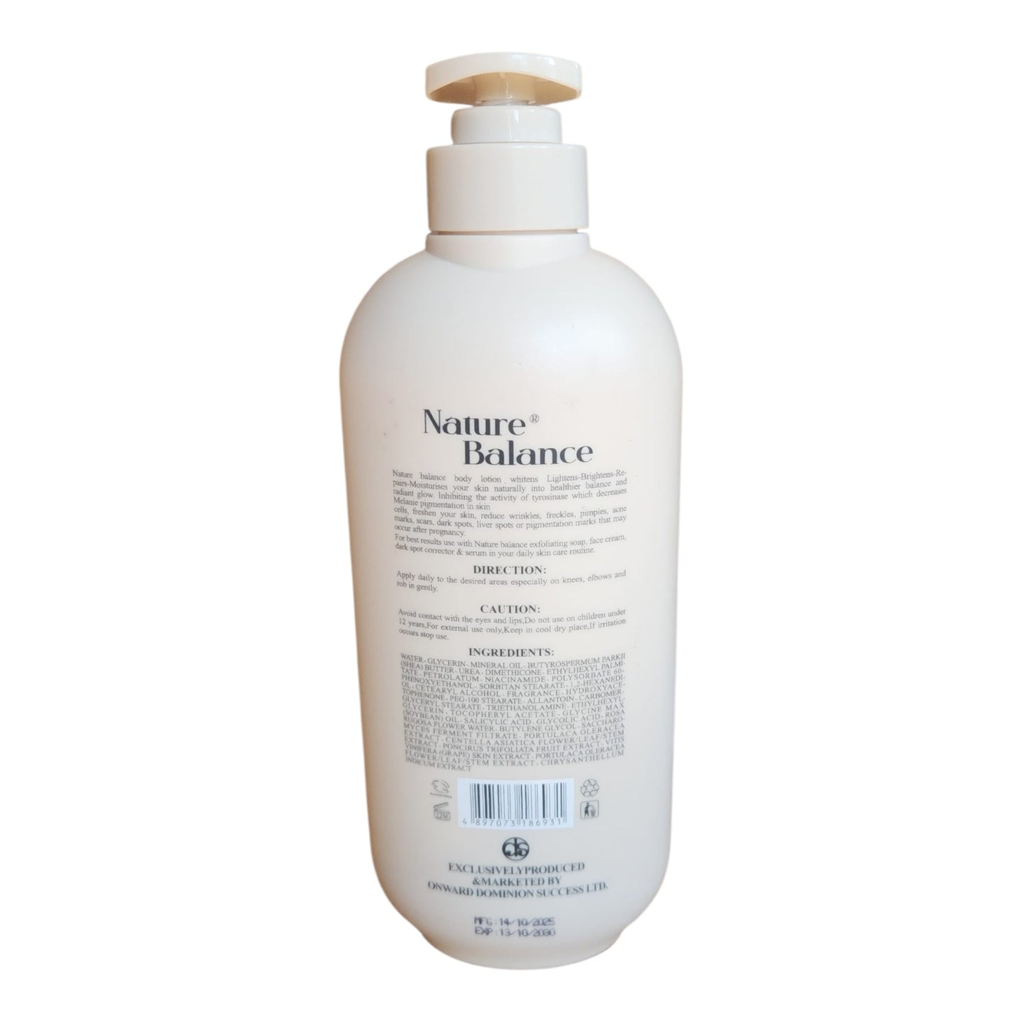 Nature Balance Bright & Extra Radiance Body Lotion — 500 ml