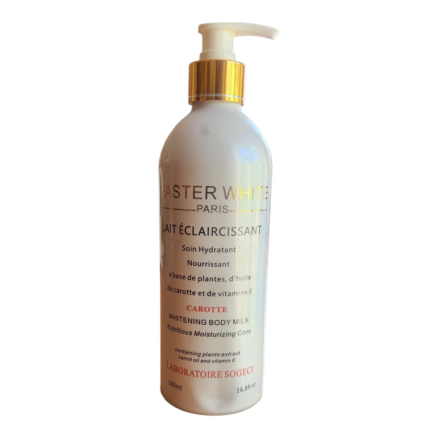 Faster White Paris Carotte Whitening Body Milk 500ml