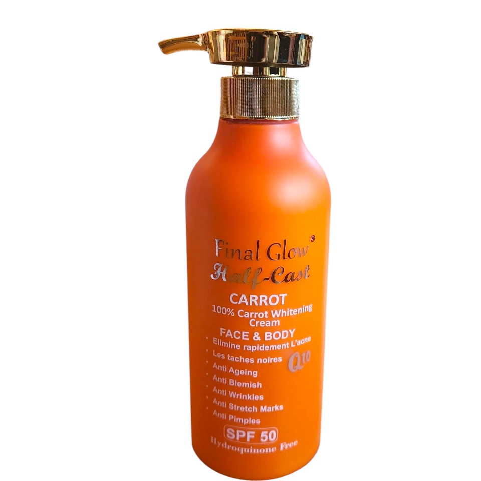 Final Glow Half-Cast Carrot Body Cream — 500 ml