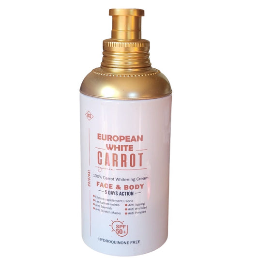 European White Carrot Face & Body Lotion — 500 ml
