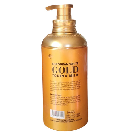 European White Gold Arbutin & Retinol Toning Milk — 500 ml