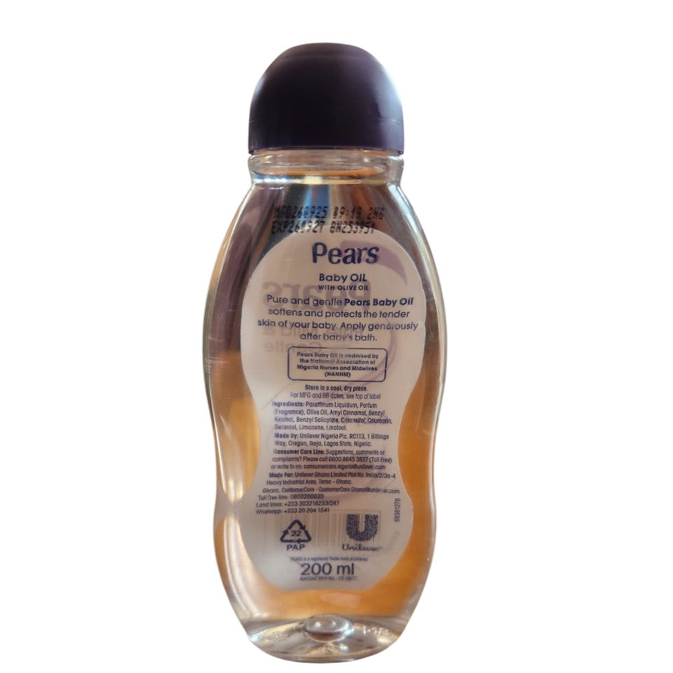 Pears Pure, Mild & Gentle Baby Oil — 200ml