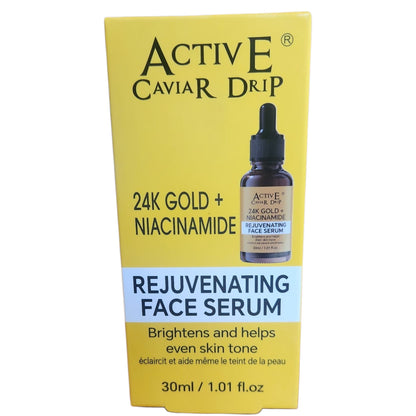 Active Caviar Drip 24K Gold + Niacinamide Rejuvenating Face Serum 30ml