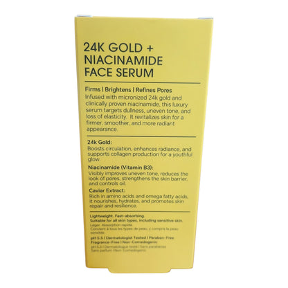 Active Caviar Drip 24K Gold + Niacinamide Rejuvenating Face Serum 30ml