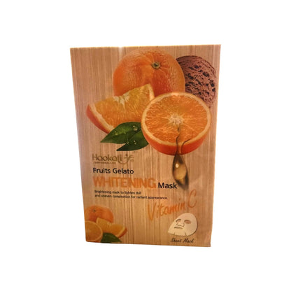 Haokali Fruits Gelato Whitening Face Mask (Vitamin C) 30ml x 10 pieces
