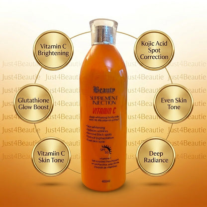 Beauty Supplement Injection Vitamin C Deep Whitening Body Milk lotion - 400ML