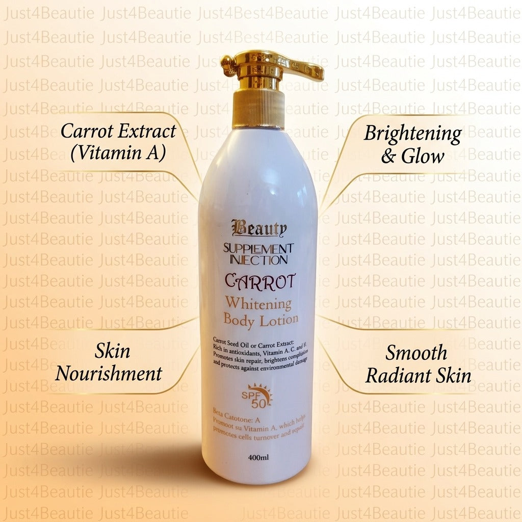 Beauty Supplement Injection Carrot Whitening Body Lotion 400ml
