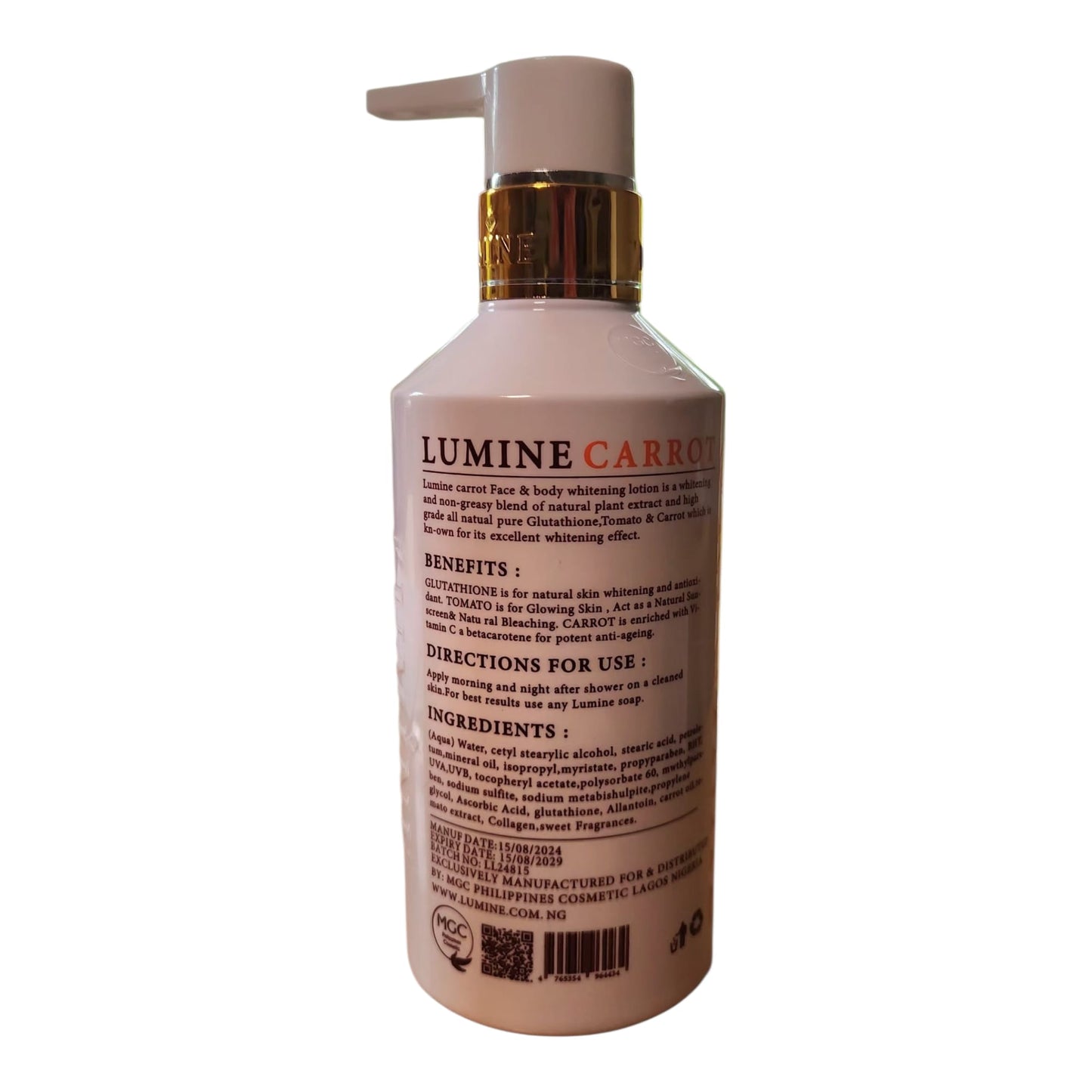 Lumine Carrot Face & Body Lotion — 400 ml