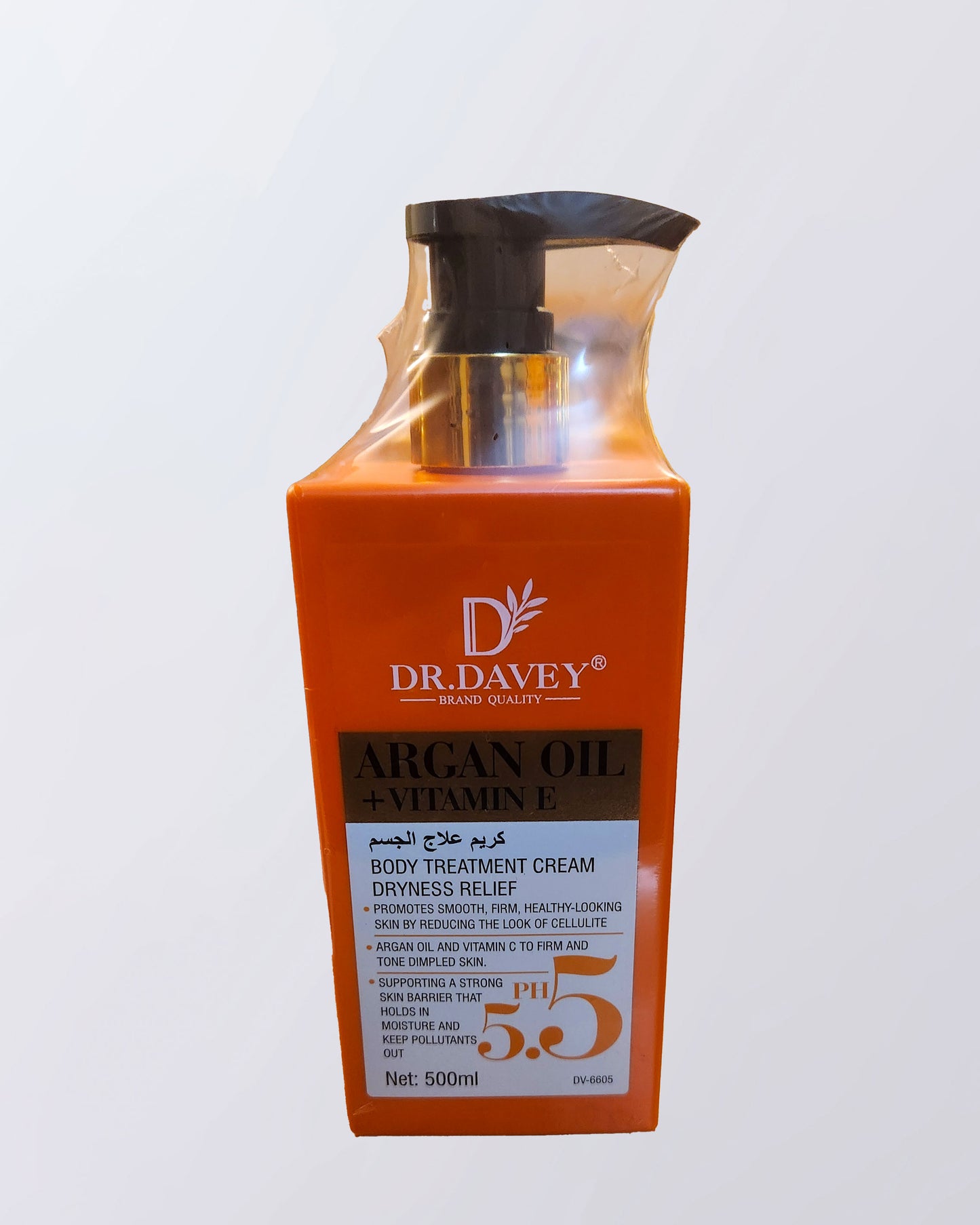 Dr. Davey Argan Oil + Vitamin E Body Treatment Cream — 500 ml