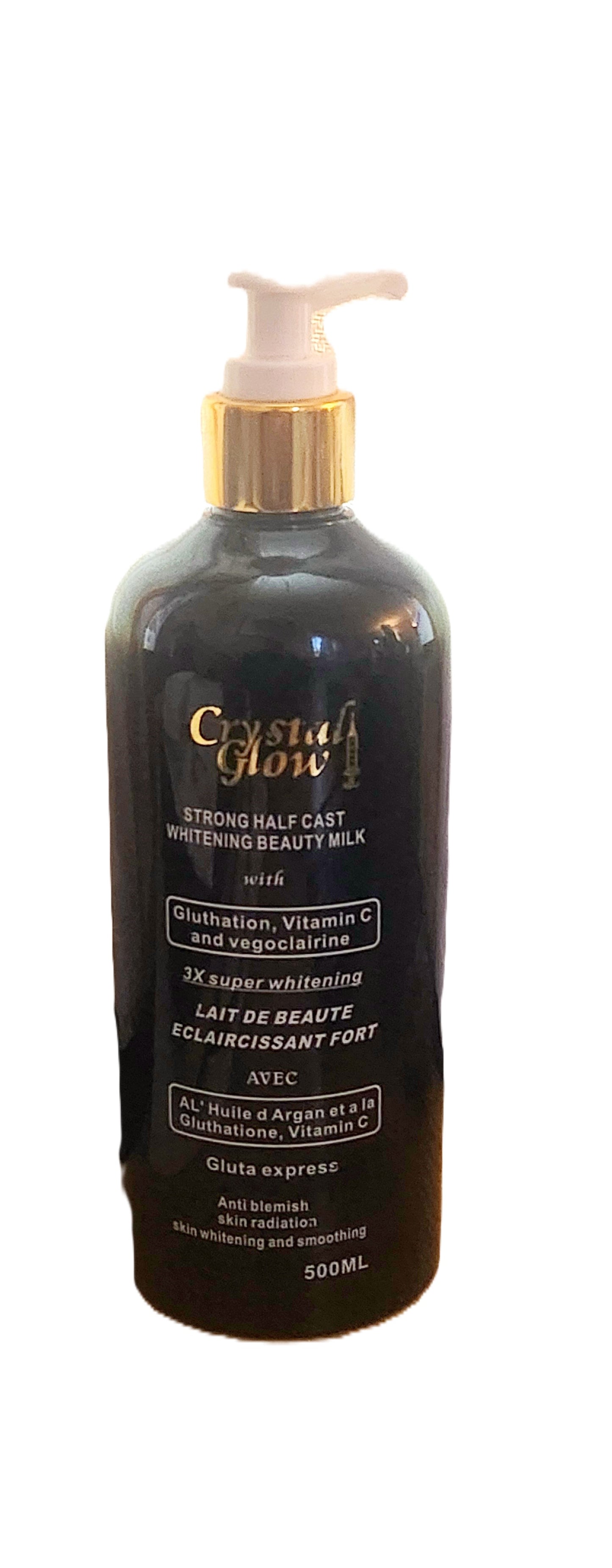 Crystal Glow Whitening Body Milk (Black) — 500 ml