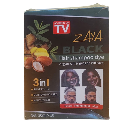Zaya Black Hair Shampoo Dye 30ml x 10
